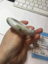Load image into Gallery viewer, 58.8mm Certified Type A 100% Natural white/ green Jadeite Jade bangle PA3-3512 ($29.99 group)