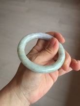 Load image into Gallery viewer, 51.5mm 100% natural Type A green/purple/yellow(FU LU SHOU) chubby jadeite jade bangle BK73-5807