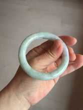 Load image into Gallery viewer, 51.5mm 100% natural Type A green/purple/yellow(FU LU SHOU) chubby jadeite jade bangle BK73-5807