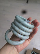 Load image into Gallery viewer, 51/52/54/55.5mm certified Type A 100% Natural light green/brown Jadeite Jade bangle GL11