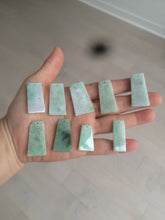 Load image into Gallery viewer, 100% Natural type A icy watery light green/sunny green Jadeite Jade safe and sound pendant BF97