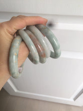 Load image into Gallery viewer, 51/52/54/55.5mm certified Type A 100% Natural light green/brown Jadeite Jade bangle GL11