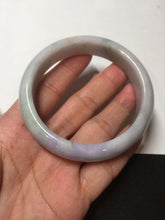 Load image into Gallery viewer, 58mm 100% natural certified light green purple yellow(FU LU SHOU) jadeite jade bangle BN37-7345