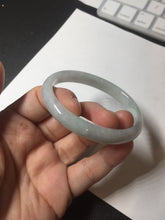 Load image into Gallery viewer, 49mm Type A 100% Natural light green oval Jadeite Jade bangle BM71