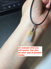 Load image into Gallery viewer, 100% Natural sunny green/purple scale weight safety guidance jadeite Jade pendant Q124