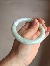 Load image into Gallery viewer, 53.9mm 100% natural Type A green/purple/yellow(FU LU SHOU) chubby jadeite jade bangle BK74-5806