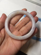 Load image into Gallery viewer, 56mm certified 100% natural type A icy watery green/purple jadeite jade bangle BN90-3561