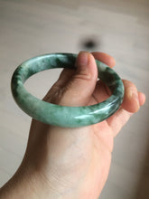 Load image into Gallery viewer, 60.1mm Certified Type A 100% Natural green/dark green Jadeite Jade bangle AS68-1658
