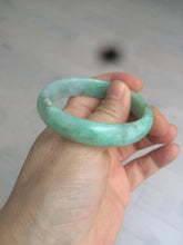 Load image into Gallery viewer, 50.5mm Certified Type A 100% Natural sunny apple green/red oval Jadeite Jade bangle BG61-0174