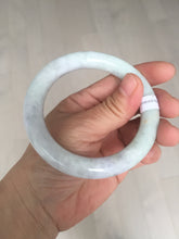 Load image into Gallery viewer, 56.6mm Certified 100% natural Type A light green purple brown chubby round cut jadeite jade bangle BQ14-5819