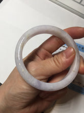 Load image into Gallery viewer, 56mm certified 100% natural type A icy watery green/purple jadeite jade bangle BN90-3561