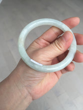 Load image into Gallery viewer, 58.9mm certified 100% natural type A icy watery light green white round cut jadeite jade bangle BS83-(1099)