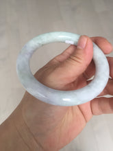Load image into Gallery viewer, 56.6mm Certified 100% natural Type A light green purple brown chubby round cut jadeite jade bangle BQ14-5819