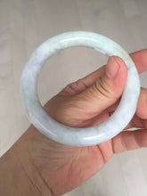 Load image into Gallery viewer, 56.6mm Certified 100% natural Type A light green purple brown chubby round cut jadeite jade bangle BQ14-5819