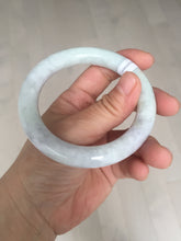 Load image into Gallery viewer, 56.6mm Certified 100% natural Type A light green purple brown chubby round cut jadeite jade bangle BQ14-5819