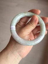 Load image into Gallery viewer, 56.6mm 100% natural Type A green/purple/yellow(FU LU SHOU) chubby jadeite jade bangle BK72-5808