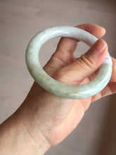 Load image into Gallery viewer, 56.6mm 100% natural Type A green/purple/yellow(FU LU SHOU) chubby jadeite jade bangle BK72-5808