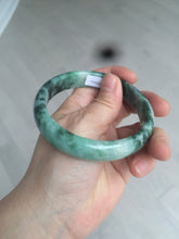 Load image into Gallery viewer, 60.1mm Certified Type A 100% Natural green/dark green Jadeite Jade bangle AS68-1658