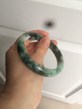 Load image into Gallery viewer, 60.1mm Certified Type A 100% Natural green/dark green Jadeite Jade bangle AS68-1658