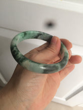 Load image into Gallery viewer, 60.1mm Certified Type A 100% Natural green/dark green Jadeite Jade bangle AS68-1658