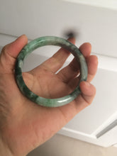 Load image into Gallery viewer, 60.1mm Certified Type A 100% Natural green/dark green Jadeite Jade bangle AS68-1658