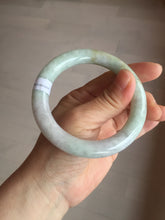 Load image into Gallery viewer, 56.6mm 100% natural Type A green/purple/yellow(FU LU SHOU) chubby jadeite jade bangle BK72-5808