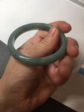 Load image into Gallery viewer, 54.2mm Certified Type A 100% Natural dark green/blue/gray/black Guatemala Jadeite jade bangle BM16-1449