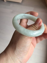 Load image into Gallery viewer, 52.5mm certified 100% natural Type A light  green white jadeite jade bangle AR116-9424