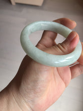 Load image into Gallery viewer, 52.5mm certified 100% natural Type A light  green white jadeite jade bangle AR116-9424