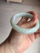 Load image into Gallery viewer, 52.5mm certified 100% natural Type A light  green white jadeite jade bangle AR116-9424