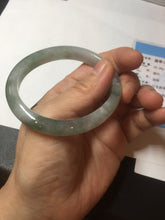 Load image into Gallery viewer, 51.8mm certified Type A 100% Natural icy watery light green/red oval Jadeite Jade bangle BQ9-3799