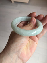 Load image into Gallery viewer, 52.5mm certified 100% natural Type A light  green white jadeite jade bangle AR116-9424