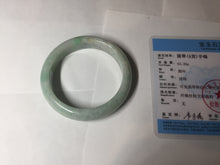 Load image into Gallery viewer, 58.6mm 100% natural type A certified sunny green jadeite jade bangle BL37-0265
