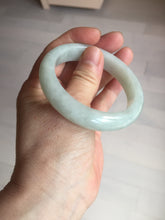 Load image into Gallery viewer, 52.5mm certified 100% natural Type A light  green white jadeite jade bangle AR116-9424