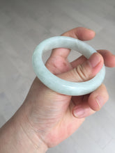 Load image into Gallery viewer, 52.5mm certified 100% natural Type A light  green white jadeite jade bangle AR116-9424