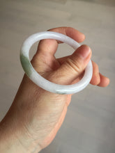 Load image into Gallery viewer, 54.5mm certified 100% natural light green/white/purple round cut jadeite jade bangle BK85-4668