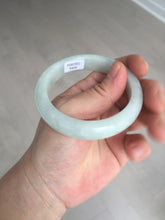 Load image into Gallery viewer, 52.5mm certified 100% natural Type A light  green white jadeite jade bangle AR116-9424