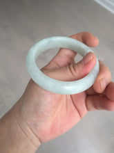 Load image into Gallery viewer, 52.5mm certified 100% natural Type A light  green white jadeite jade bangle AR116-9424