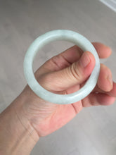 Load image into Gallery viewer, 52.5mm certified 100% natural Type A light  green white jadeite jade bangle AR116-9424