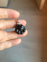 Load image into Gallery viewer, 100% Natural type A black paw Jadeite Jade pendant group BG208