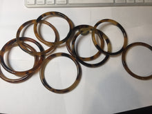 Load image into Gallery viewer, 58-63mm 100% Natural black brown beige slim Buffalo Horn bangle group CB55