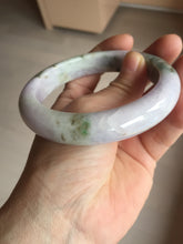 Load image into Gallery viewer, 61.5mm Certified Type A 100% Natural dark green/green/brown/black/purple chubby Jadeite bangle PB234-1099