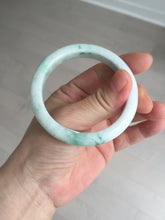 Load image into Gallery viewer, 53mm Certified Type A 100% Natural sunny green white(白底青) Jadeite Jade bangle BP41-3176