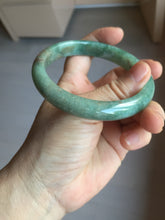 Load image into Gallery viewer, 62mm Certified Type A 100% Natural dark green red Jadeite bangle PD152-6271