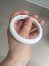 Load image into Gallery viewer, 59.5mm Certified Type A 100% Natural sunny green white (白底青) Jadeite Jade bangle BP42-3182
