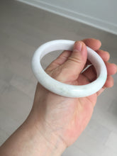 Load image into Gallery viewer, 59.5mm Certified Type A 100% Natural sunny green white (白底青) Jadeite Jade bangle BP42-3182