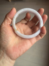 Load image into Gallery viewer, 58mm certified 100% natural Type A light purple yellow white (Whispers of Autumn) jadeite jade bangle PB70-9034