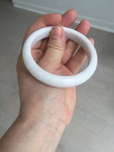Load image into Gallery viewer, 59.5mm Certified Type A 100% Natural sunny green white (白底青) Jadeite Jade bangle BP42-3182
