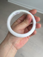 Load image into Gallery viewer, 59.5mm Certified Type A 100% Natural sunny green white (白底青) Jadeite Jade bangle BP42-3182