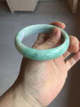 Load image into Gallery viewer, 58mm certified 100% natural Type A sunny green white jadeite bangle PD150-6263